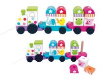 JaBaDaBaDo Train Blocks Art.W7037  Деревянный сортёр