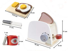 Ikonka Toaster Art.KX6204 Деревянный тостер