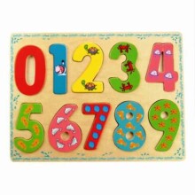 Bino Puzzle Numbers Art.BN88109  Деревянный пазл Цифры