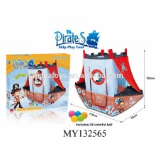 „Gerardo žaislai“ .HF002 / 6 „Pirates Ship Play Play“ palapinė vaikams „Pirate Ship“ su 24 kamuoliukais