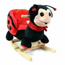 BabyMix Rocking Ladybird Chair Art.46442 Mīksts šūpuļzirdziņš ar muguriņas atbalstu (Šupuļzirgs)