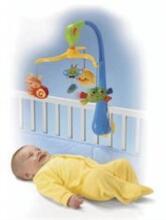 Fisher Price Mobile Basic Art. M5606 karuselis gultiņai Музыкальный мобиль 'Мои первые друзья'
