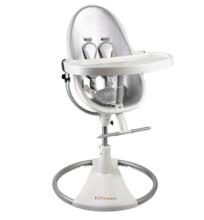 Bloom Fresco Chrome Giro White/Orange  Art.BBE10515-WHO  Эксклюзивный стульчик для кормления(без вкладыша)