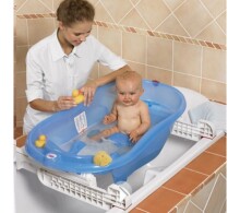 OK Baby Onda Evolution Art.38085535 Blue Детская ванночка  с термометром