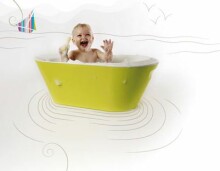 Hoppop Bato Lime модерная ванночка для детей