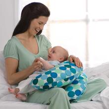 La Bebe™ Rich Cotton Nursing Maternity Pillow Art.12713 Nature Deco Подкова для сна, кормления малыша 30x104 cm