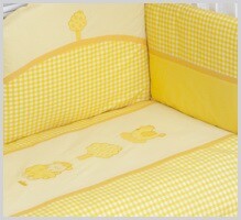 NINO-ESPANA Bernu gultas veljas kokvilnas komplekts 'Morada Yellow' 2+1