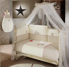 FERETTI - Bērnu gultas veļas komplekts  'Ricordo Ecru Prestige' GRANDE PLUS 8 