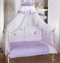 FERETTI - Bērnu gultas veļas komplekts 'Bee Violet Prestige' SESTETTO PLUS 6 