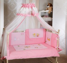 FERETTI - FERETTI - Bērnu gultas veļas komplekts 'Juliet Pink Prestige' SESTETTO PLUS 6 