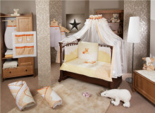 FERETTI - Bērnu gultas veļas komplekts 'Pony Cream Premium' TRIO 3 