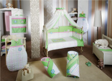 FERETTI - Bērnu gultas veļas komplekts  'Bella Lime Premium' DUETTO 2