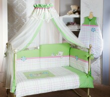 FERETTI - Bērnu gultas veļas komplekts  'Bella Lime Premium' TRIO 3