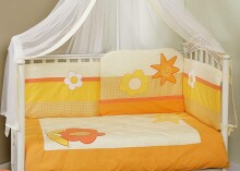 FERETTI -  Bērnu gultas veļas komplekts 'Sun Flower Premium' TRIO 3 
