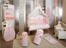 FERETTI - Bērnu gultas veļas komplekts 'Lapin Pink Premium' DUETTO 2