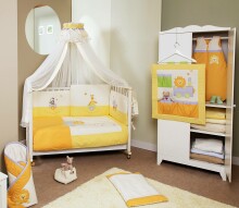 FERETTI - Bērnu gultas veļas komplekts 'Safari Banana Premium' Quintetto 5 