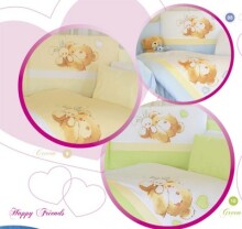 TUTTOLINA - комплект детского постельного белья 'Happy Friends', желтый, одеяло + подушка