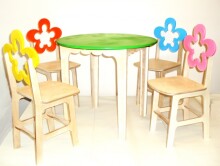 WoodyGoody Art. 17323 Krāsains apaļš galds