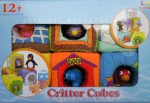 Sassy развивающие кубики с животными Critter Cubes  S289