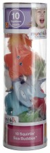 „Munchkin 11105 Squirting Sea Buddies“ (rinkinys iš 10) - 18004 maudymosi žaislų rinkinys krepšyje