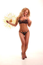 La Bebe™ Boutique Lingerie Art.20975 Summer Collection Flowers Brown Maternity Bra