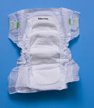 Merries M izmērs (6 - 11 kg) 64 gb. ECO ekoloģiskas zīdaiņu / bērnu autiņbiksītes