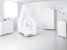 Lettino Baby Expert Gioiello Swarovski Tesoro Mio Bianco
