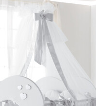 Baby Expert Cuore di Mamma White Art.23959 Детская эксклюзивная кроватка с кристаллами Swarovski