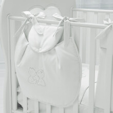 Baby Expert Cuore di Mamma White Art.23959 Bērnu Gultiņa ar Svarovski kristāliem