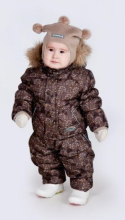 Huppa Winter 1151BW11 Детская куртка ANDY 300G Chestnut Pattern 911 (80размер)