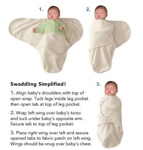 Summer Infant Art.73574 SwaddleMe Хлопковая пелёнка для комфортного сна, пеленания  от 6,4 кг до 8.2 кг.