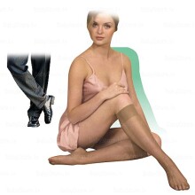 Tonus Elast Art.0401 medicininės elastinės kompresinės kojinės su kojų dalimi, universalios (iki 18 mm Hg)