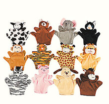 Teddykompaniet 2123 Wild Animal Hand Puppets