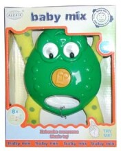 Babymix Froggy 092 Mūzikālais grābulis ar mīkstām rociņām Vārdīte