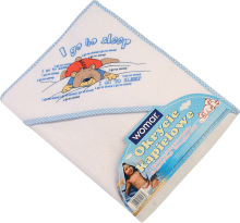 WOMAR - полотенце с капюшоном (голубой/белый)