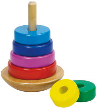 Goki Stacking Tower Art.58925  Koka piramīda no 7 elementiem