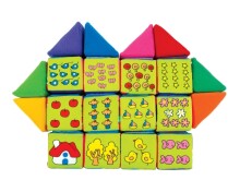 K's Kids Block N Learn Art.KA10458 набор кубиков и треугольных блоков