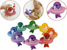 Tomy menas. 6528 Delfinų „Do-Re-Mi“ vonios žaislas vaikams
