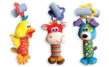Playgro Art. 181059 Tinkle Trio Три игрушки для коляски