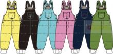 Huppa Robin 98cm Winter 2011-2012 Брюки с завышенной талией для малышей 160г  2157AW11  Chesnut  011