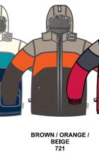 Huppa Winter 2011-2012 Huppa Alexander jacket for children 200g.1104AW11 Brown/orange 721