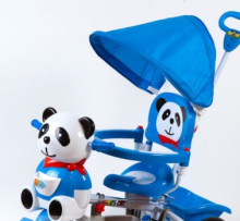 Babymix ET-A23-2 Детский интерактивный трехколесный велосипед с навесом панда