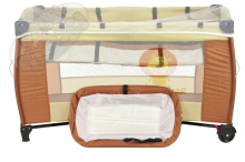 Baby Maxi Simply Lion Divlīmeņu ceļojumu gulta ar pārtinamo virsmu