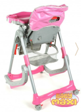 BABY MAXI BM 207 (pink) стульчик для кормления-качалка