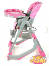 BABY MAXI BM 207/652 (pink) стульчик для кормления-качалка