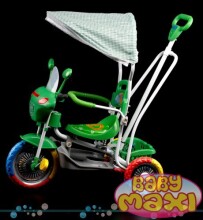 „Baby Maxi 2013“ interaktyvus vaikų triratukas „Moto 762“ - motoroleris su stogu