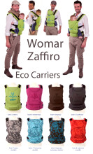 Womar Eco Art.ECO1/7 Grey Flowers  Эргономичный рюкзак-переноска для детей