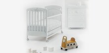 ERBESI - Prezioso vaikų lova su skalbinių dėže + Swarovsky