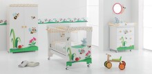 ERBESI - Erbesi Apina bērnu gulta ar veļas kasti