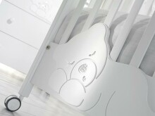 Baby Expert Swarovski Coccolo Lux Bianco Art.34717 Детская эксклюзивная кроватка с кристаллами Swarovski